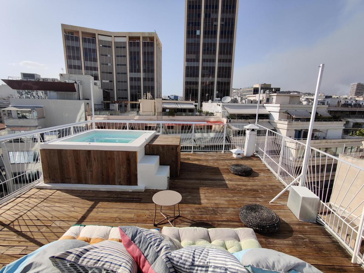 Unique Solar Penthouse With Jacuzzi And Sauna In Central Athen Eksteriør bilde