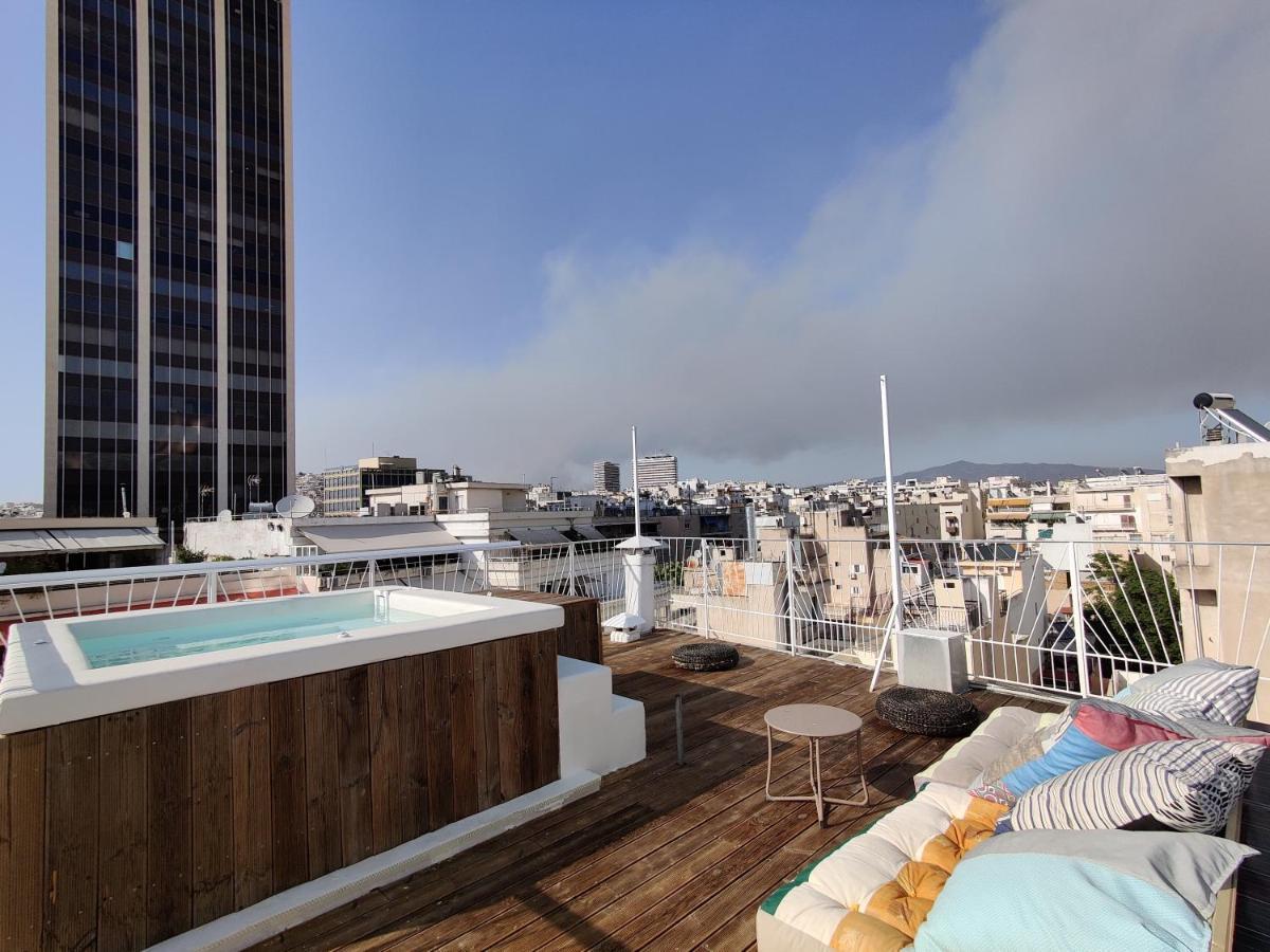 Unique Solar Penthouse With Jacuzzi And Sauna In Central Athen Eksteriør bilde